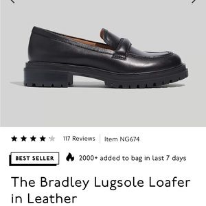 Madewell Bradley Lugsole Loafer in leather